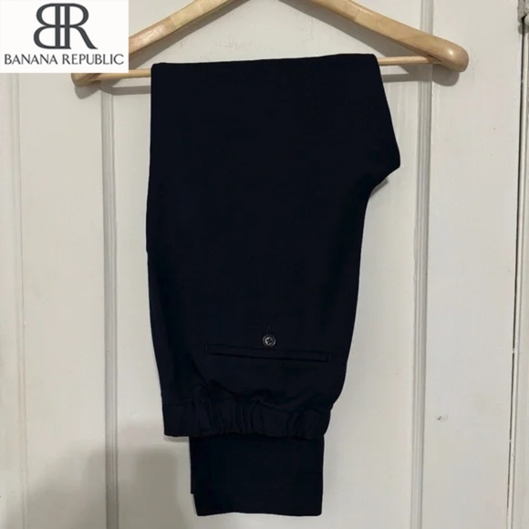 Banana Republic Men's Navy Drawstring Dress Pants | Size: 32S | Color: Navy - Picture 1 of 4